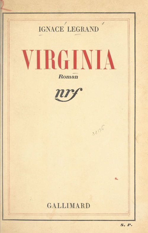 Couverture ebook de Virginia, de Ignace Legrand