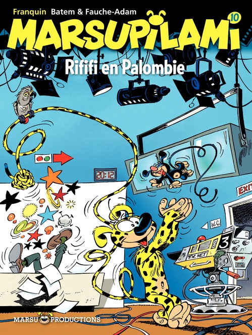 ebook cover of Marsupilami - tome 10 - Rififi en Palombie, by Eric Adam, Batem, Xavier Fauche, André Franquin