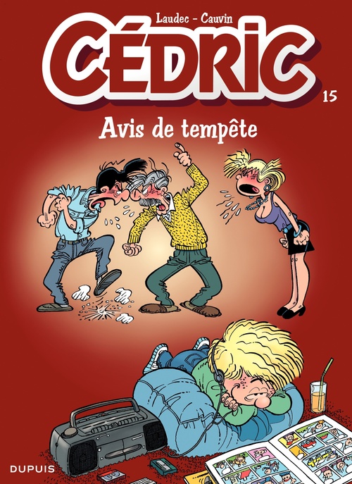 Couverture ebook de Cédric - Tome 15 - Avis de tempête, de Raoul Cauvin, Laudec