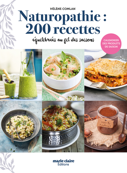 Couverture ebook de NATUROPATHIE 200 RECETTES, de Hélène Comlan