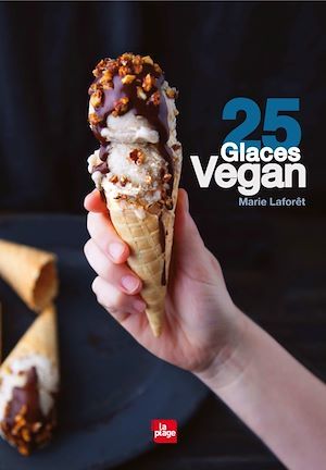 Couverture ebook de 25 glaces vegan, de Marie Laforêt