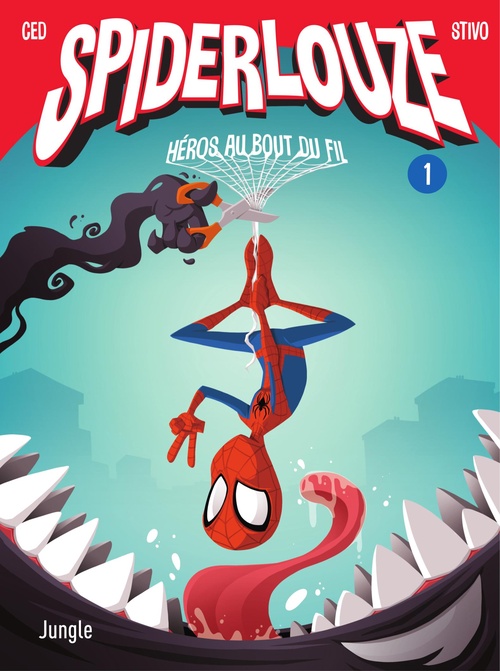 ebook cover of Spiderlouze - Tome 1 - Héros au bout du fil, by Ced