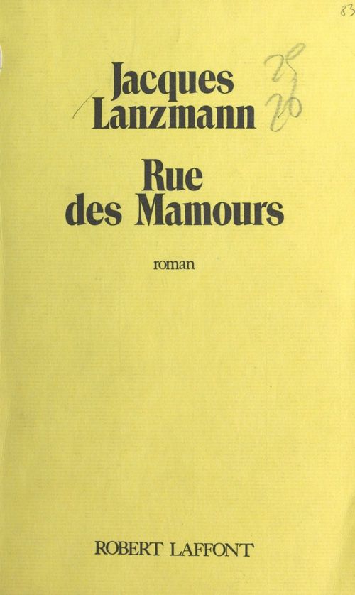 ebook cover of Rue des mamours, by Jacques Lanzmann
