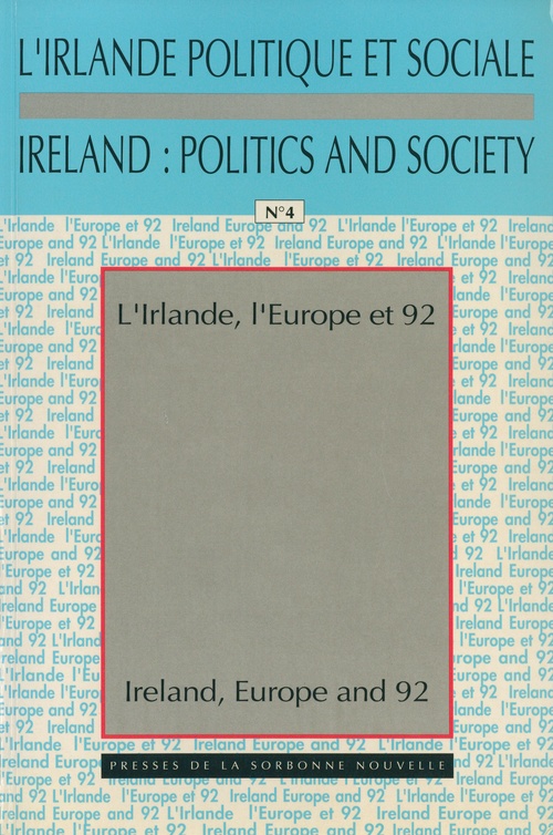 ebook cover of L'Irlande, l'Europe et 1992 / Ireland, Europe and 92, by Paul Brennan