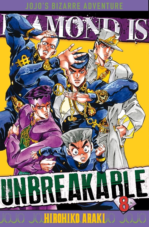 ebook cover of Jojo's - Diamond is unbreakable T08, by Hirohiko Araki