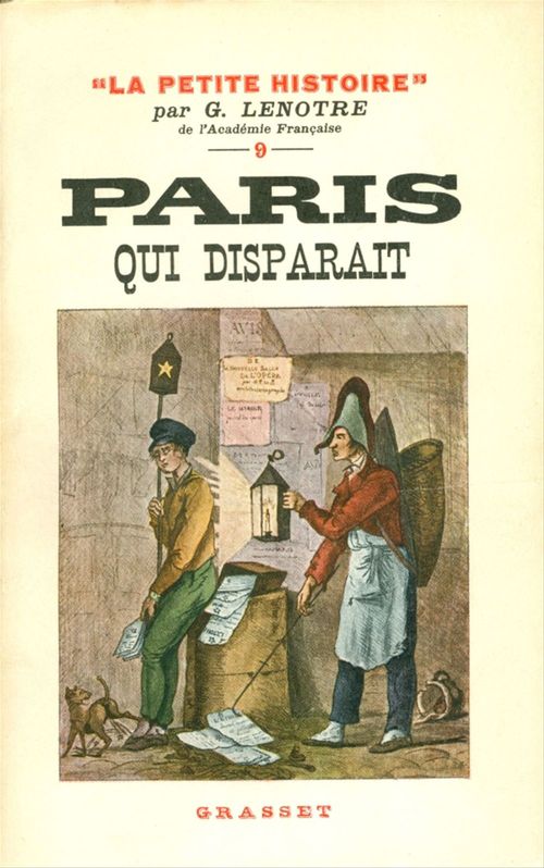 Couverture ebook de Paris qui disparaît, de G. Lenôtre