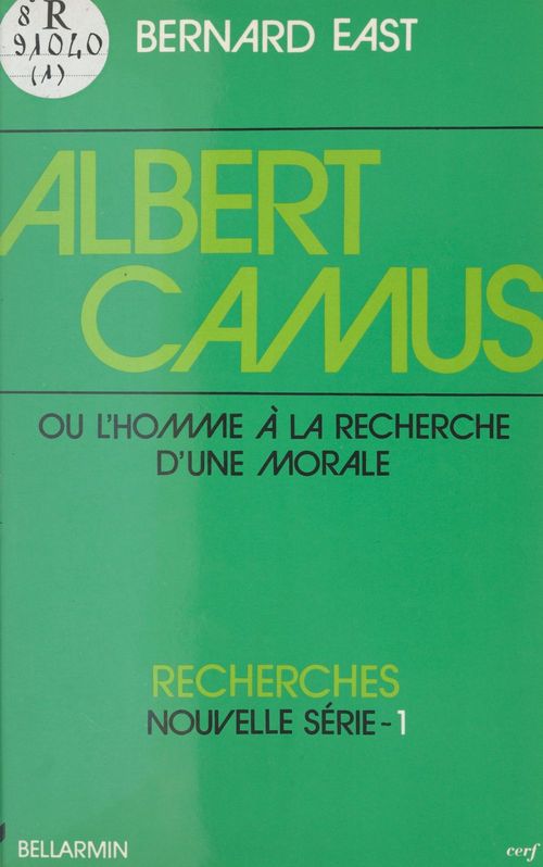 Couverture ebook de Albert Camus ou L'homme à la recherche d'une morale, de Collectif