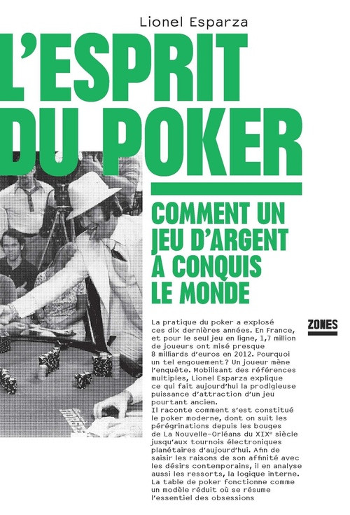 Couverture ebook de L'esprit du poker, de Lionel Esparza