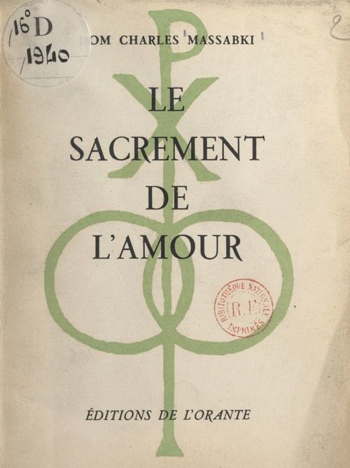 Couverture ebook de Le sacrement de l'amour, de Charles Massabki