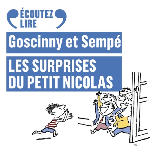 audiobook cover of Les surprises du Petit Nicolas, by René Goscinny, Sempé