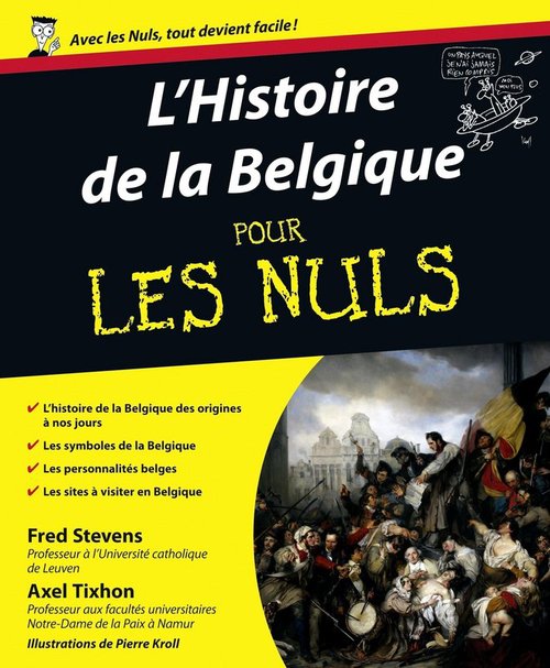 ebook cover of Histoire de la Belgique pour les nuls, by Fred Stevens, Axel Tixhon