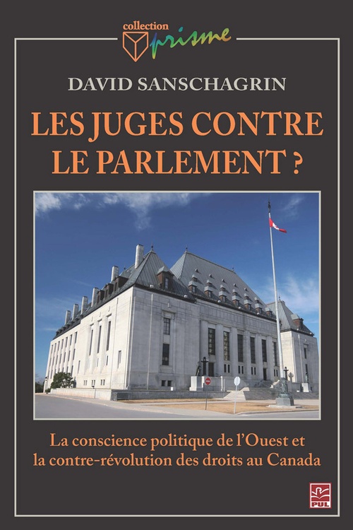 Couverture ebook de Les juges contre le Parlement?, de Sanschagrin David