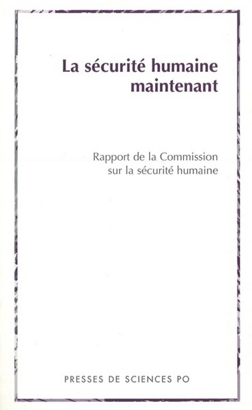 Couverture ebook de La sécurité humaine maintenant - Version anglaise, de Collectif