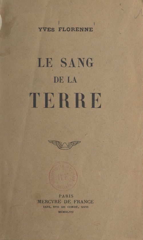 ebook cover of Le sang de la Terre, by Yves Florenne
