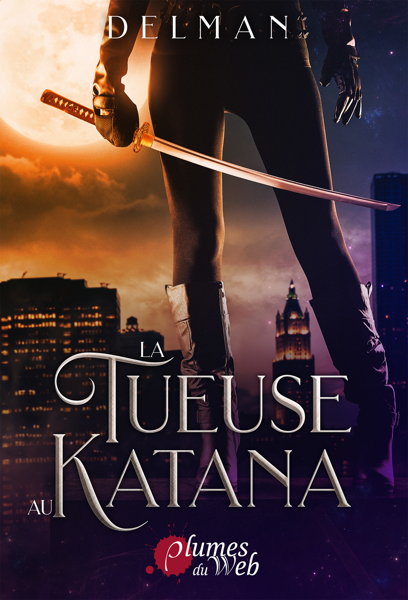 Couverture ebook de La Tueuse au Katana, de Delman