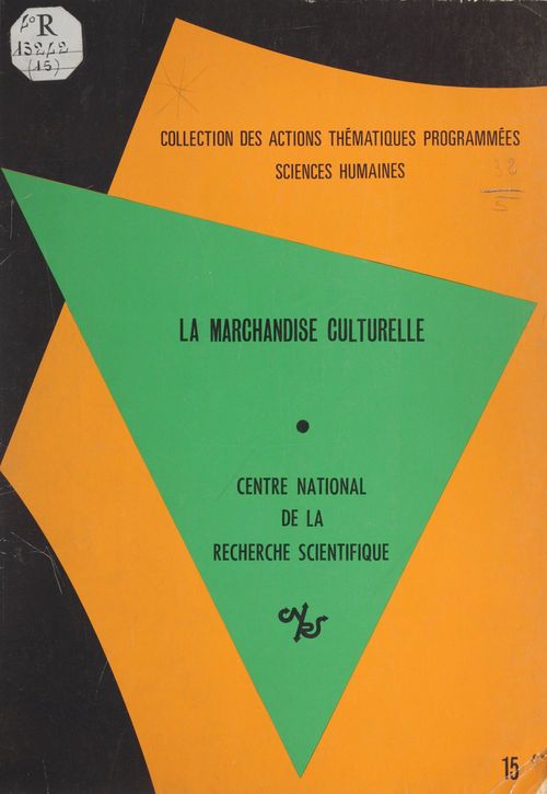 ebook cover of La marchandise culturelle, by Centre National De La Recherche Scientif