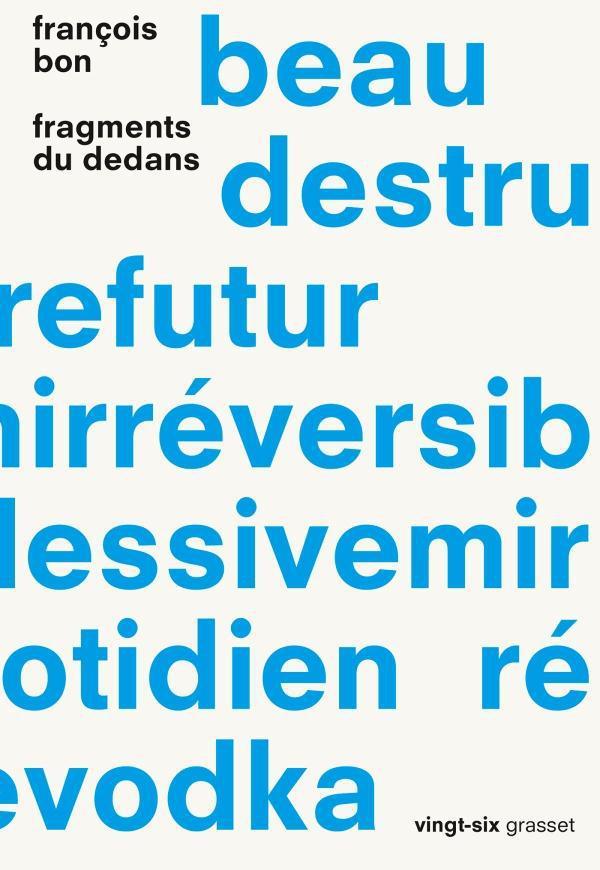 ebook cover of Fragments du dedans, by François Bon