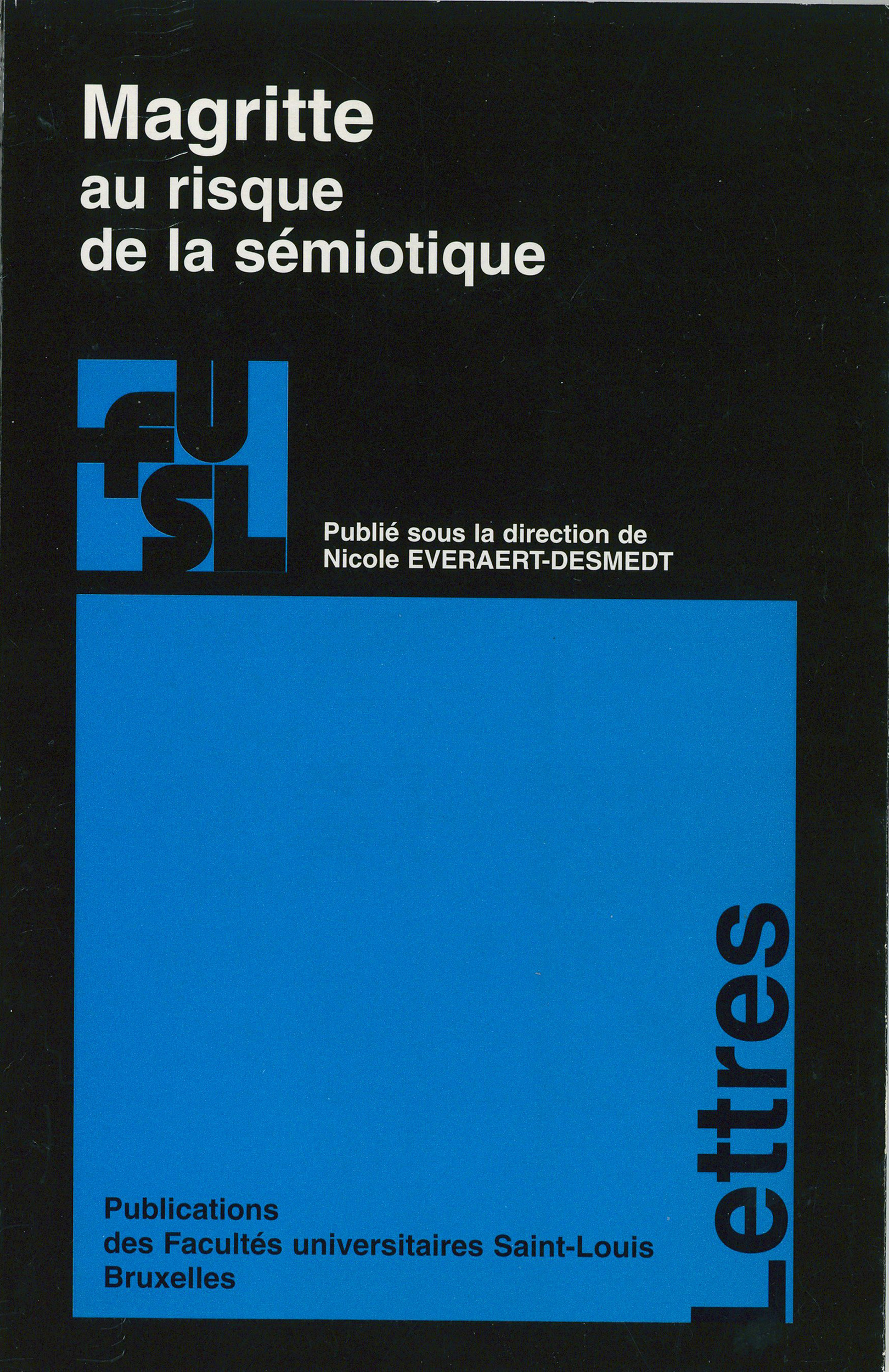 Couverture ebook de Magritte au risque de la sémiotique, de