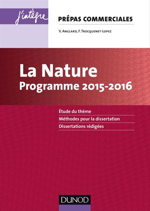 ebook cover of La Nature - Programme 2015-2016, by Véronique Anglard
