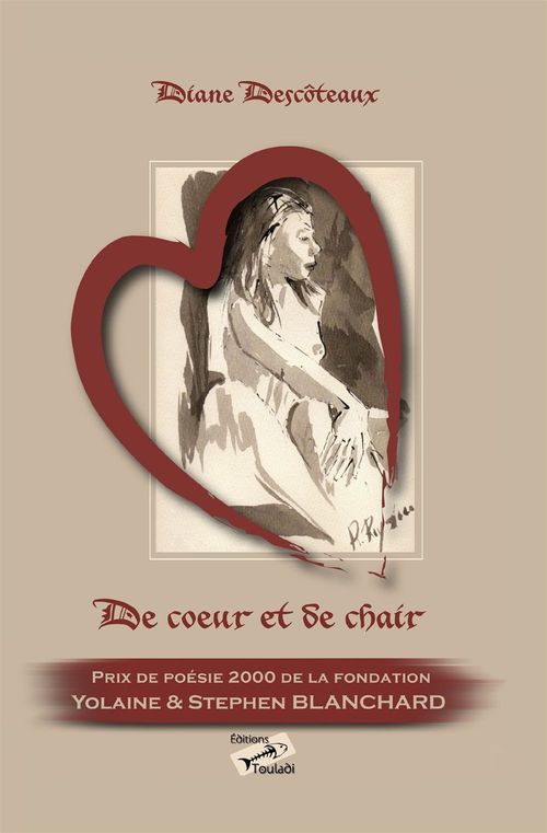 Couverture ebook de De coeur et de chair, de Diane Descôteaux
