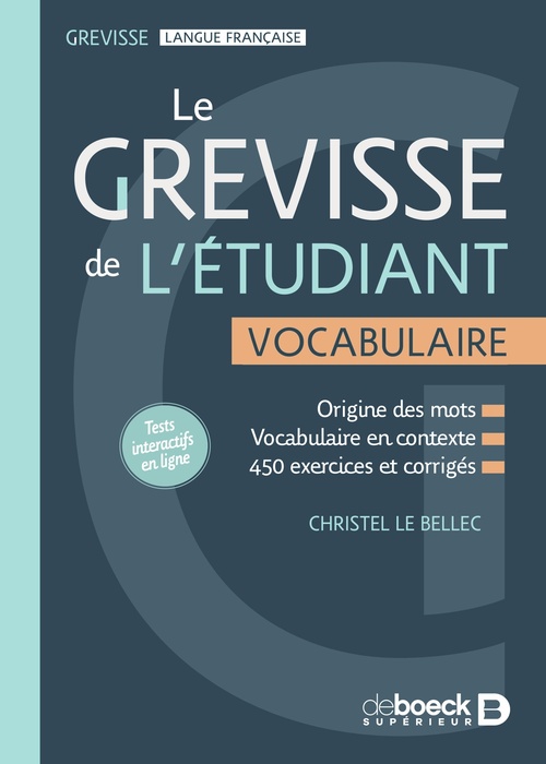 ebook cover of Le Grevisse de l'étudiant - Vocabulaire, by Christel Le Bellec