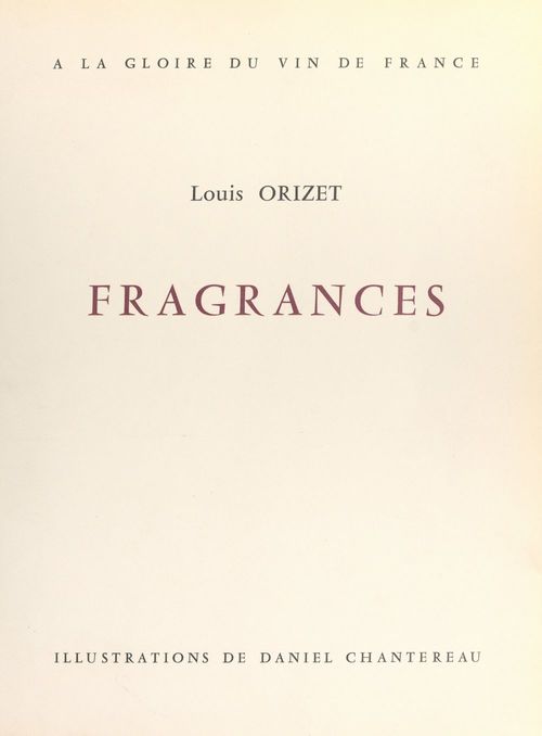 ebook cover of Fragrances, by Louis Orizet
