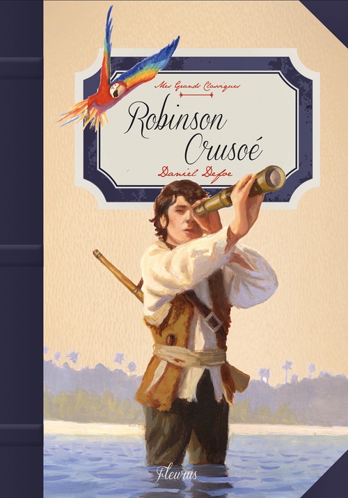 ebook cover of Robinson Crusoé, by Daniel Defoe, Olivier Desvaux