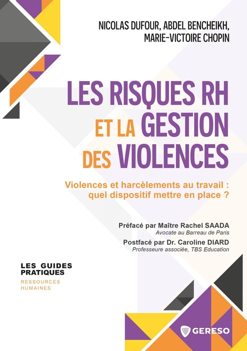 Couverture ebook de Les risques rh et la gestion des violences, de Nicolas Dufour, Abdel BENCHEIKH, Marie-Victoire CHOPIN
