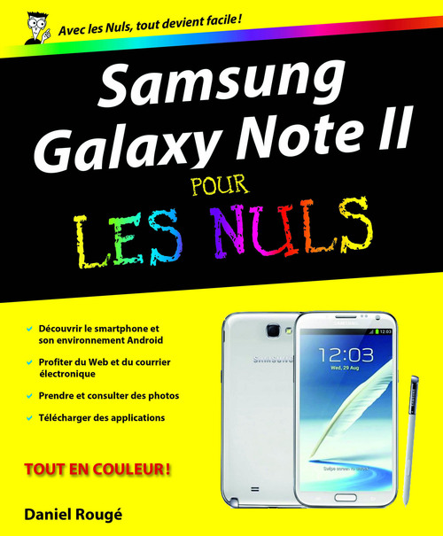Couverture ebook de Samsung Galaxy Note II Pour les nuls, de Daniel Rougé