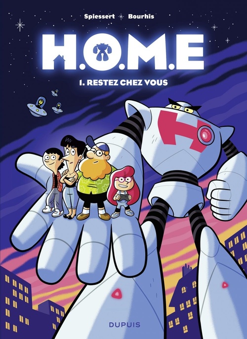 Couverture ebook de H.O.M.E - Tome 1 - Restez chez vous, de Hervé Bourhis, Rudy Spiessert