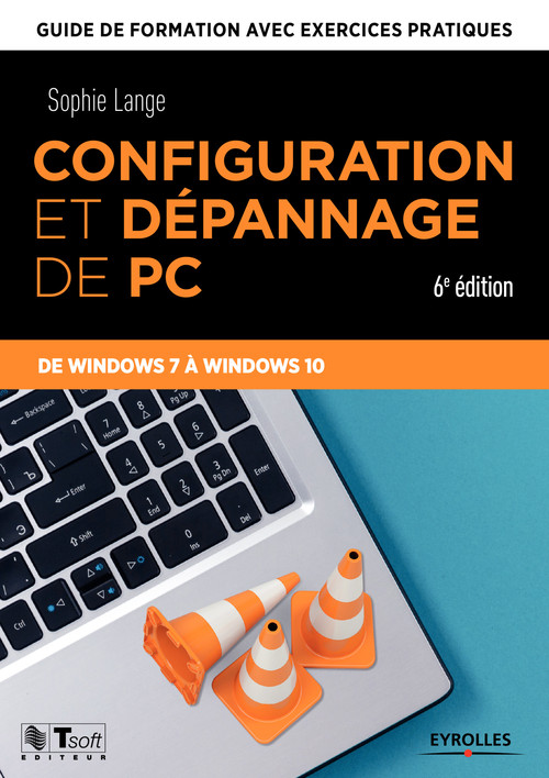 Couverture ebook de Configuration et dépannage de PC, de Sophie Lange