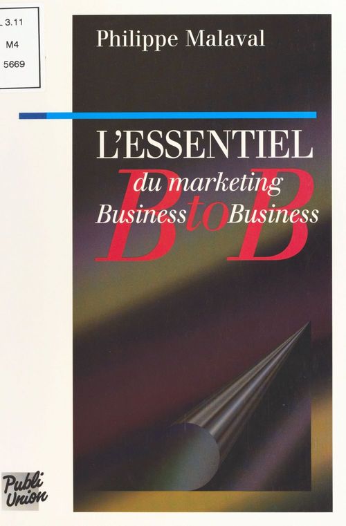 Couverture ebook de L'essentiel du marketing business to business, de Philippe Malaval