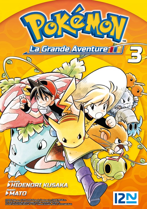 Couverture ebook de Pokémon, La Grande Aventure - tome 3, de Hidenori Kusaka, Mato