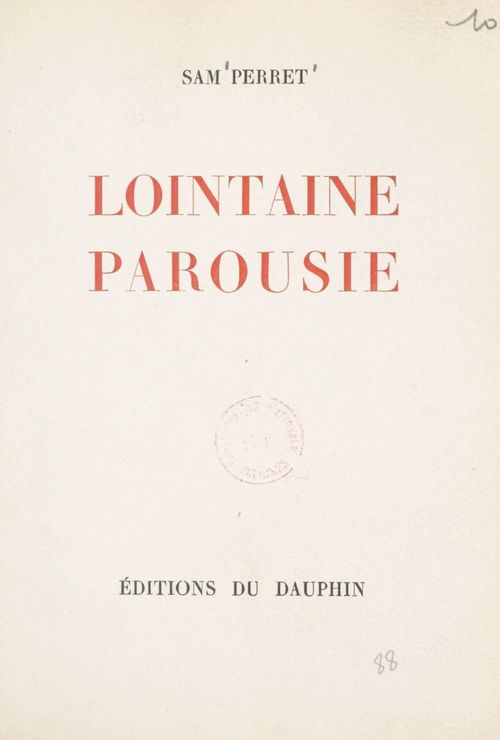 Couverture ebook de Lointaine parousie, de Sam Perret