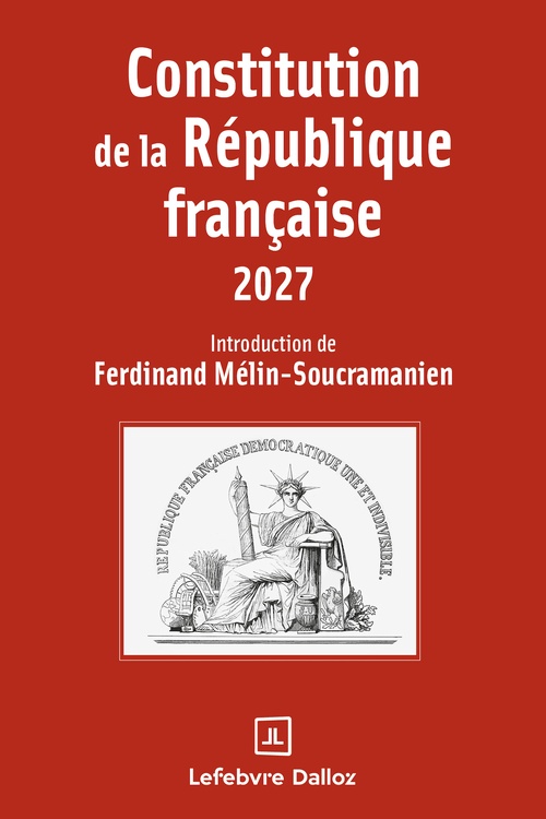 Couverture ebook de Constitution de la République française 2027 24ed, de Collectif