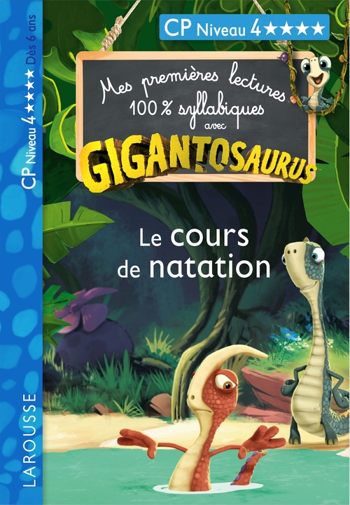ebook cover of GIGANTOSAURUS 1ères lectures le cours de natation, by Madame Aurélia Onyszko-Leclaire