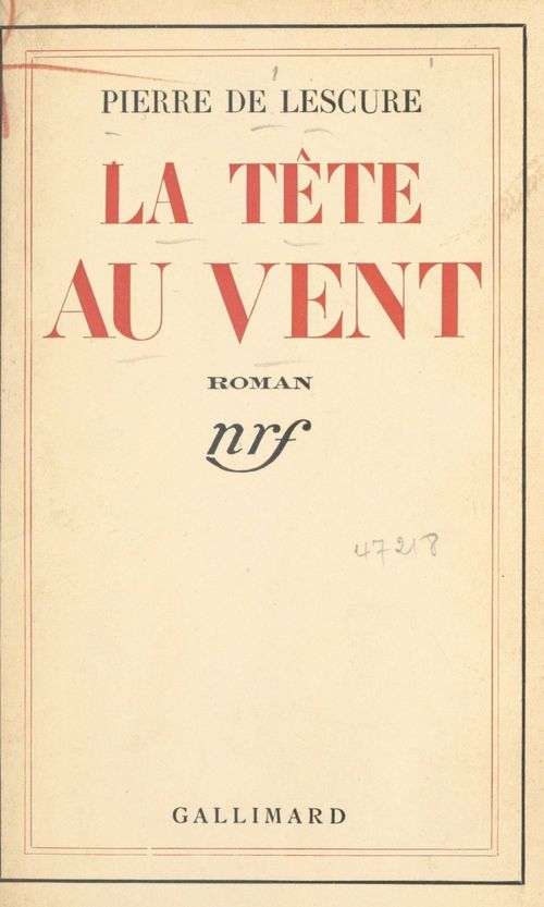 Couverture ebook de La tête au vent, de Pierre De Lescure