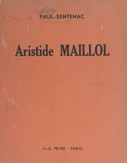 Couverture ebook de Aristide Maillol, de Paul Sentenac