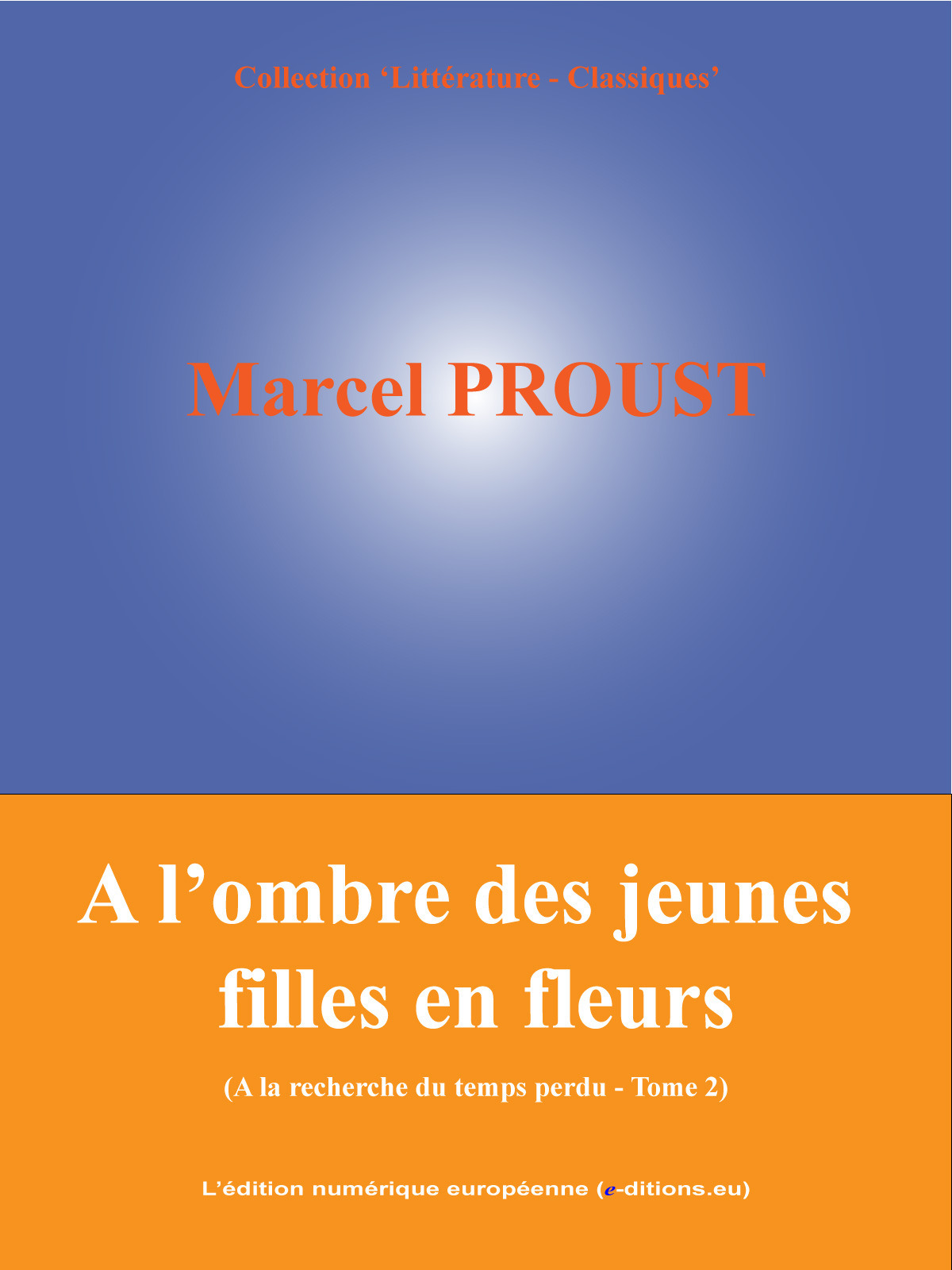 ebook cover of A l'ombre des jeunes filles en fleurs, by Marcel Proust