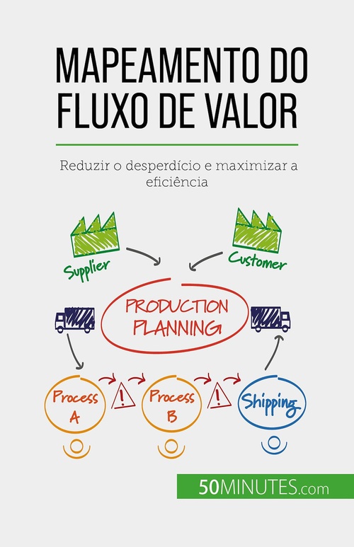 Couverture ebook de Mapeamento do fluxo de valor, de Johann Dumser, Alva Silva