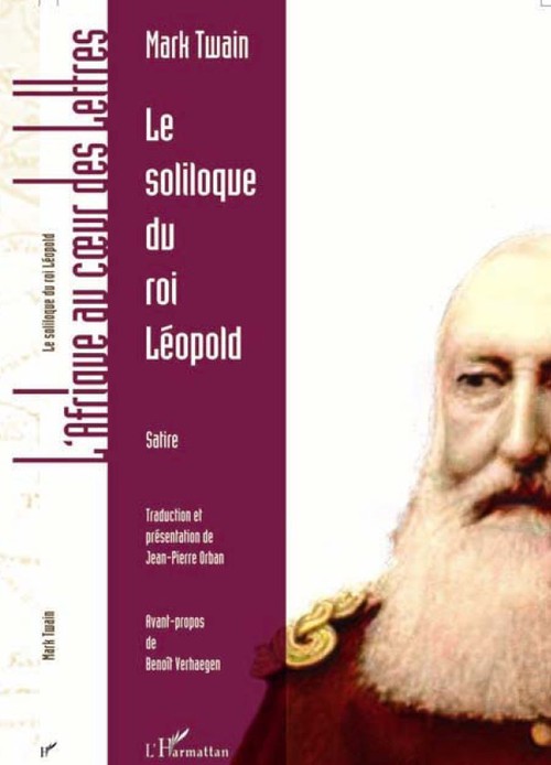 ebook cover of Le soliloque du roi Léopold, by Mark Twain