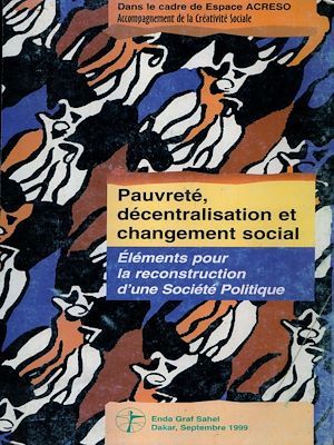 ebook cover of Pauvreté décentralisation et changement social, by Emmanuel Ndione, Jean-Pierre Perier, Philippe De Leener