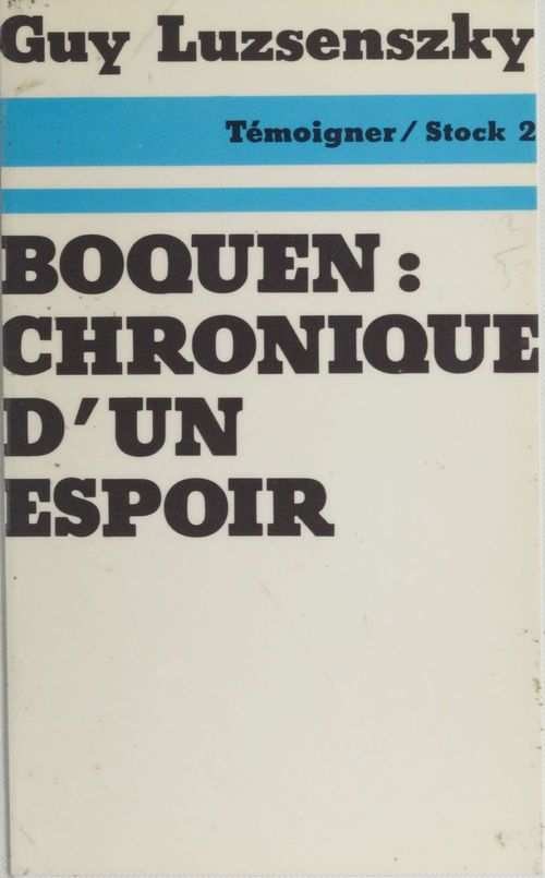 ebook cover of Boquen : chronique d'un espoir, by Luzsensky