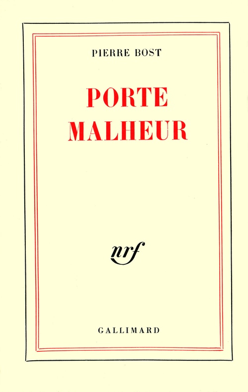ebook cover of Porte malheur, by Pierre Bost