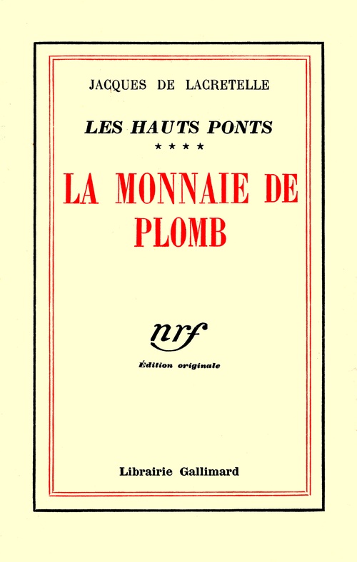 ebook cover of Les Hauts Ponts (Tome 4) - La Monnaie de plomb, by Lacretelle J D.