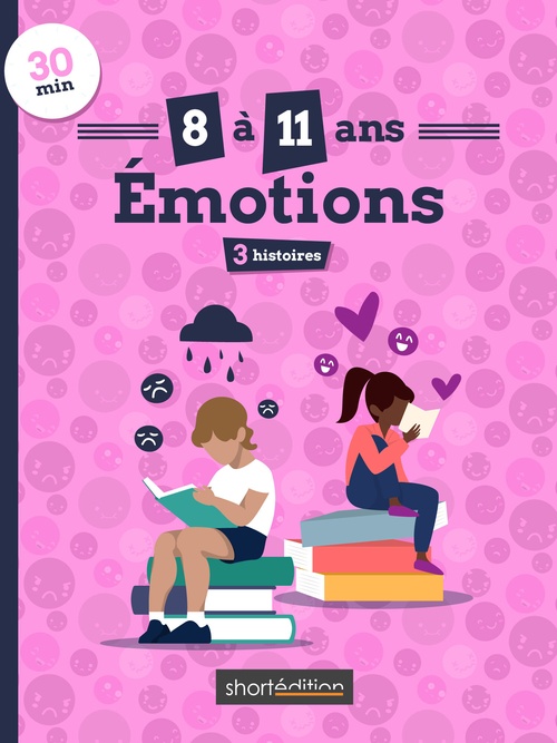 Couverture ebook de 3 histoires (8 - 11 ans) : Émotions #1, de Claire Fabre, Sam Wallyn, Michèle Harmand