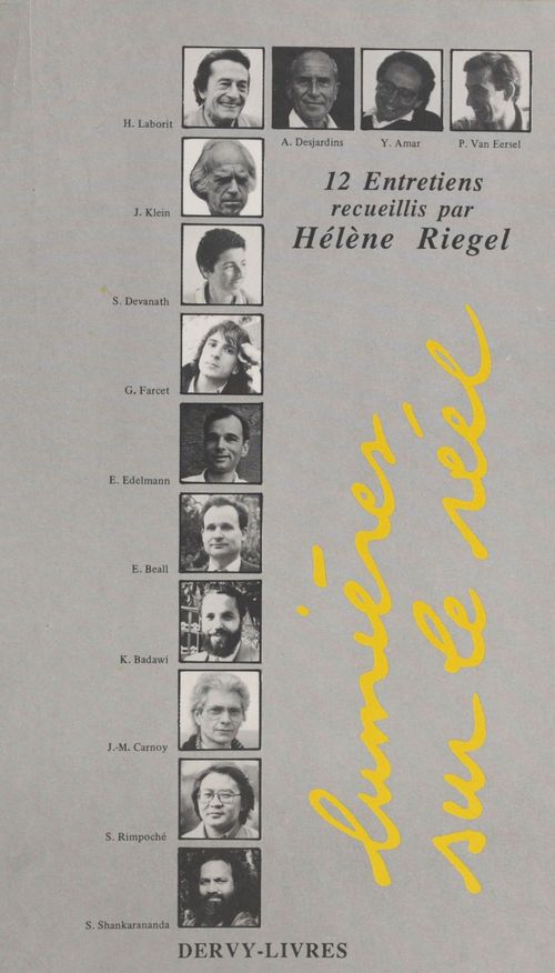 ebook cover of Lumières sur le réel : 12 entretiens recueillis par Hélène Riegel, by Riegel Helene