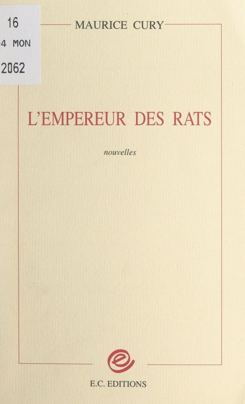 ebook cover of L'empereur des rats, by Maurice Cury