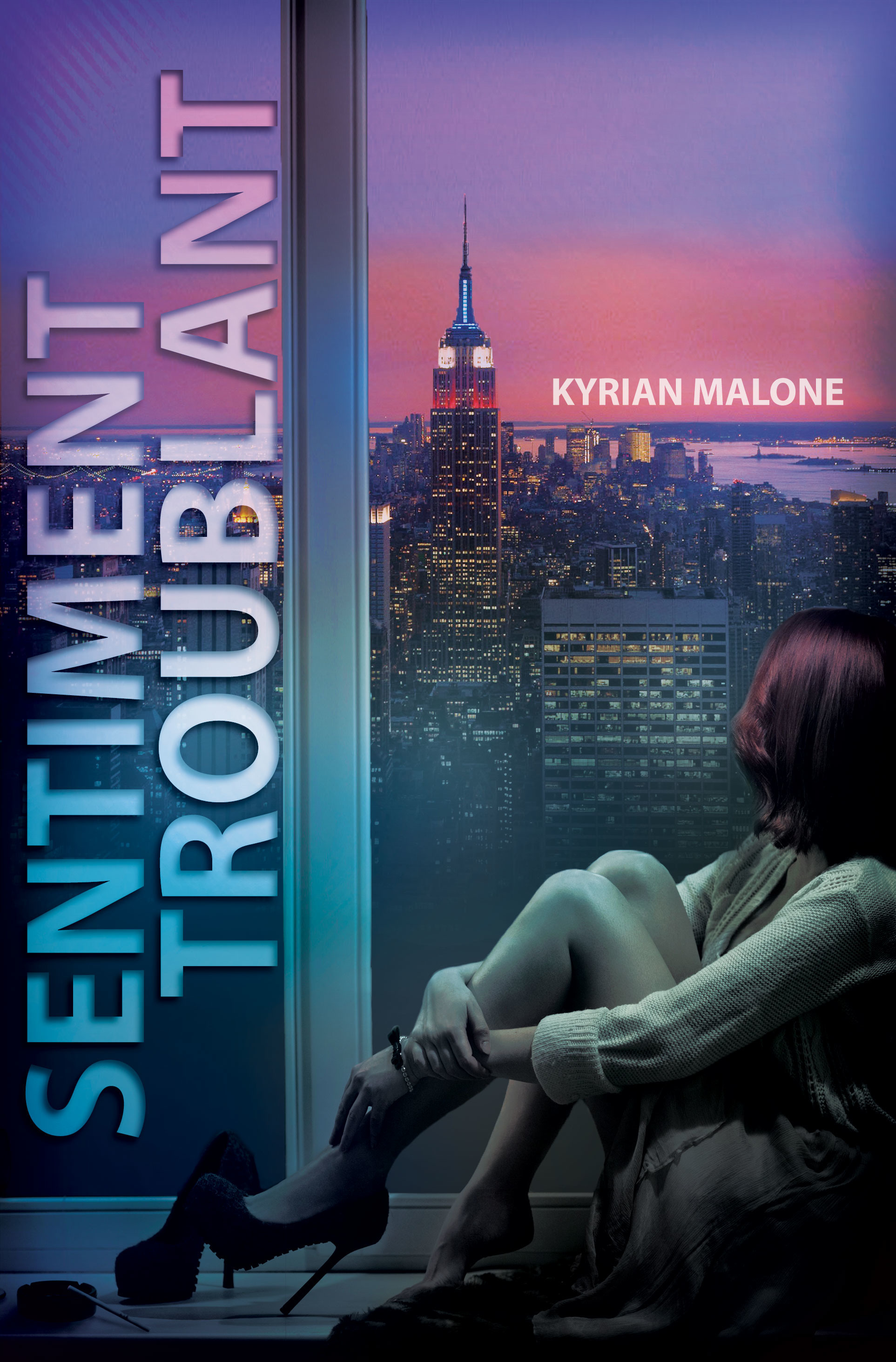 ebook cover of Sentiments Troublants [Livre lesbien, roman lesbien] - Romance slow burn et romance militaire lesbienne, by Kyrian Malone