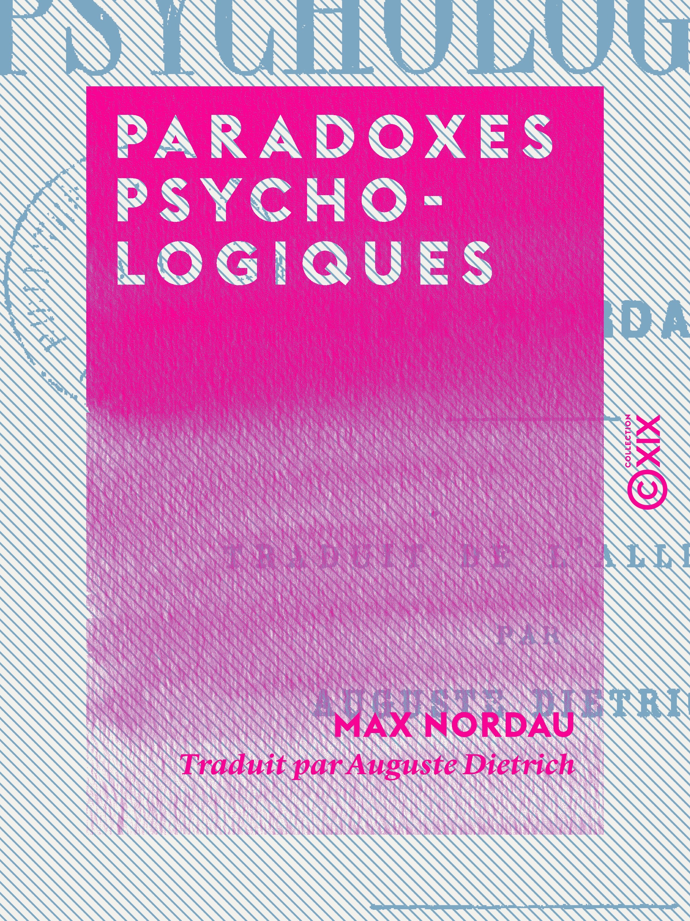 Couverture ebook de Paradoxes psychologiques, de Max Nordau